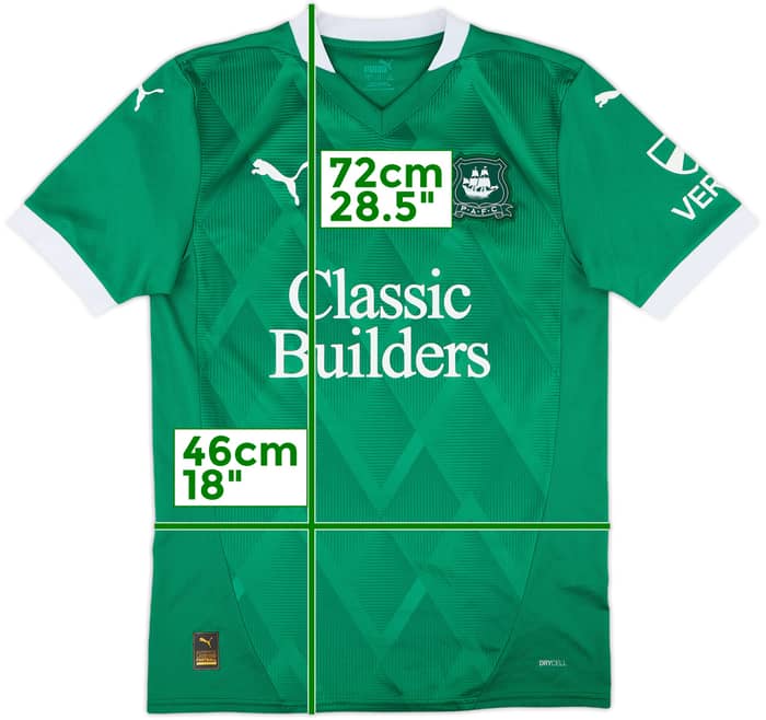 2024-25 Plymouth Argyle Home Shirt - 10/10 - (S)