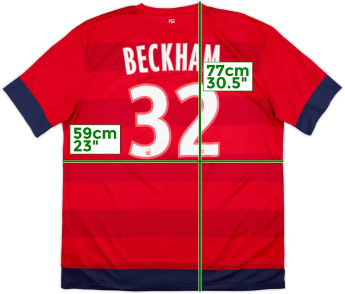 2012-13 Paris Saint-Germain Away Shirt Beckham #32 - 8/10 - (XL)
