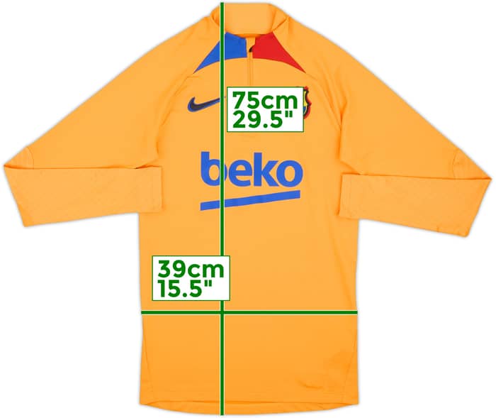 2022-23 Barcelona Nike 1/4 Zip Drill Top - 9/10 - (XS)