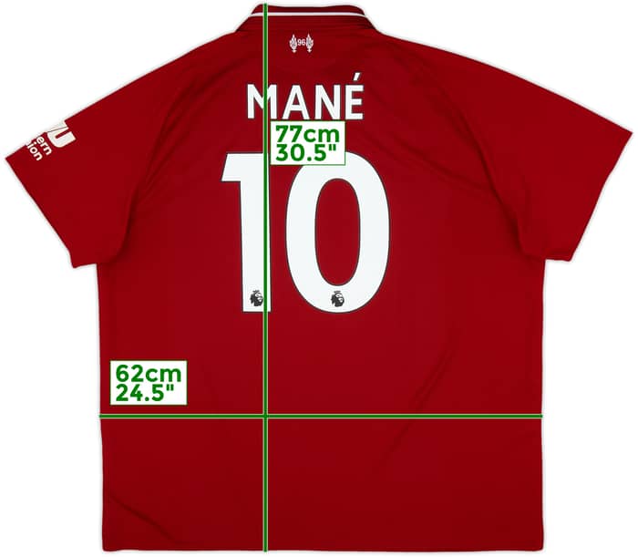 2018-19 Liverpool Home Shirt Mane #10 - 6/10 - (XXL)