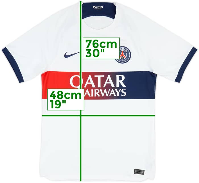 2023-24 Paris Saint-Germain Away Shirt - 6/10 - (S)