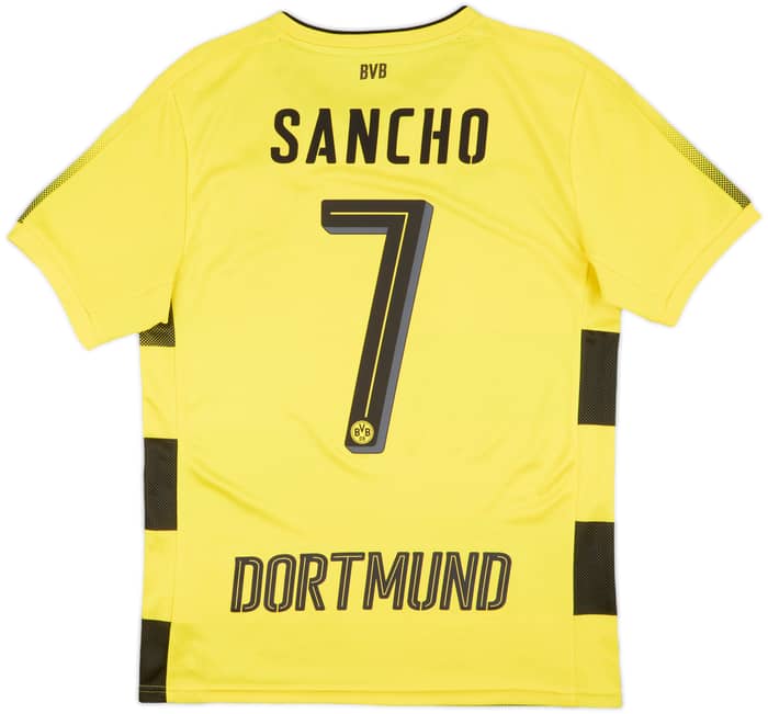 2017-18 Borussia Dortmund Home Shirt Sancho #7 - 8/10 - (M)
