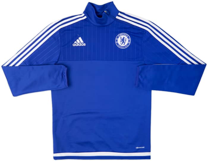 2015-16 Chelsea adidas 1/4 Zip Drill Top - 9/10 - (XS)