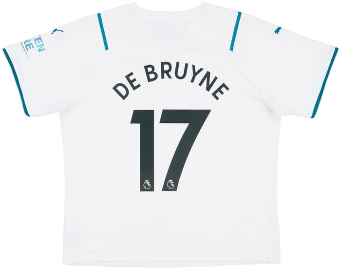 2021-22 Manchester City Away Shirt De Bruyne #17 - 8/10 - (XL)