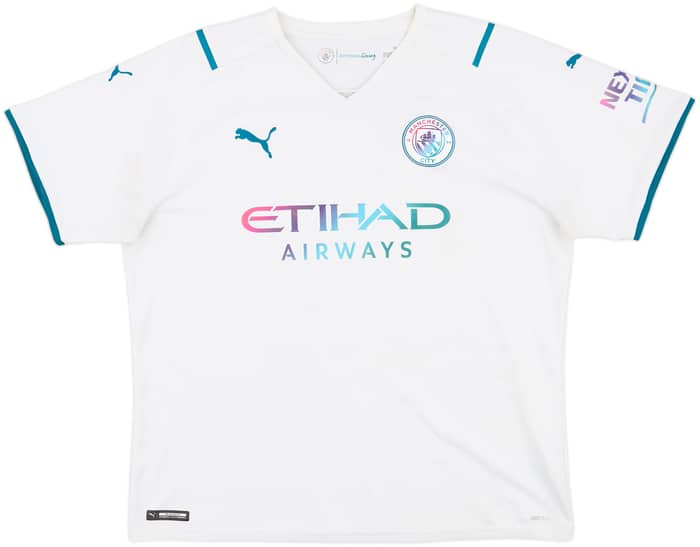 2021-22 Manchester City Away Shirt De Bruyne #17 - 8/10 - (XL)