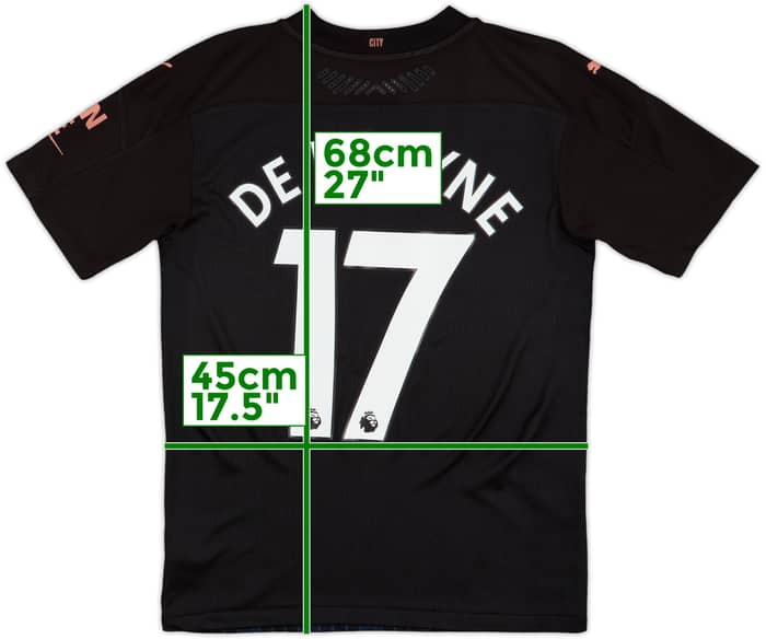 2020-21 Manchester City Authentic Away Shirt De Bruyne #17 - 10/10 - (S)