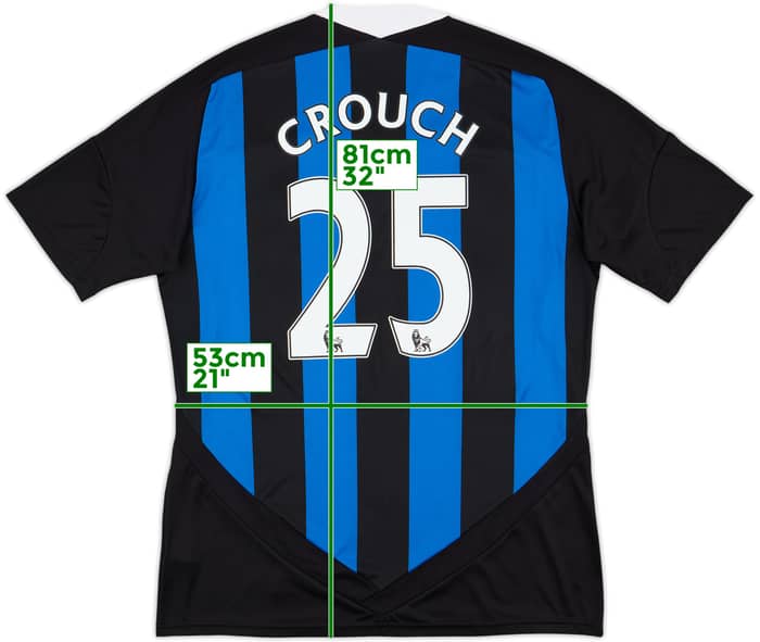 2011-12 Stoke City Away Shirt Crouch #25 - 7/10 - (L)