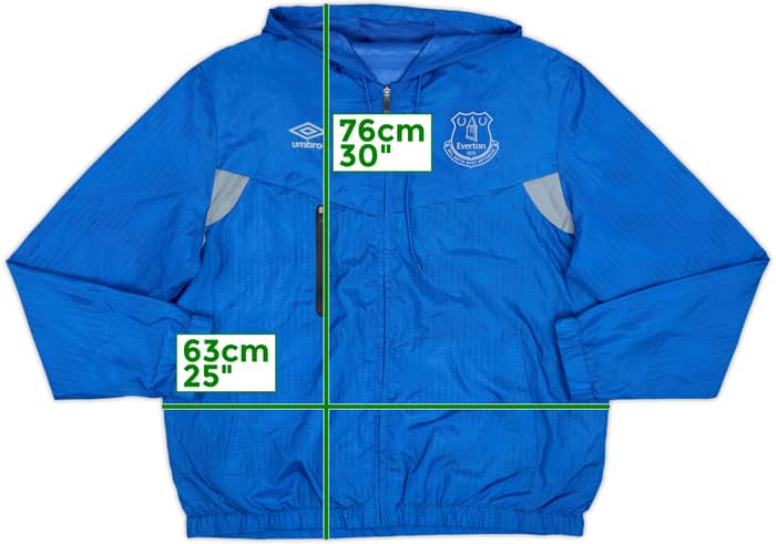 2018-19 Everton Umbro Hooded Rain Jacket - 9/10 - (XL)