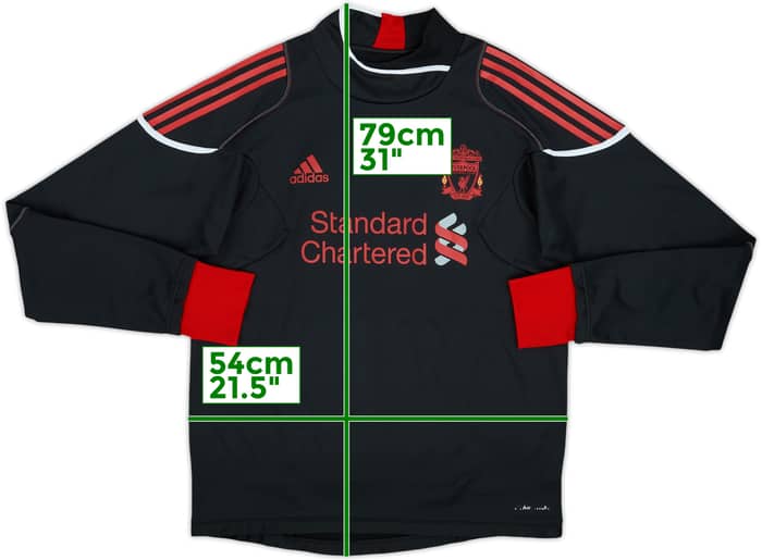 2010-11 Liverpool adidas Formotion Sweat Top - 9/10 - (L)