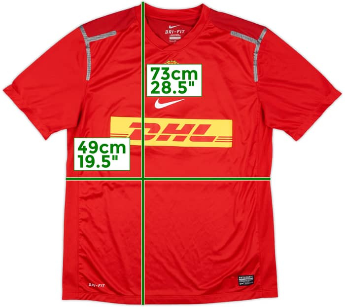 2012-13 Manchester United Authentic Nike Training Shirt - 9/10 - (M)