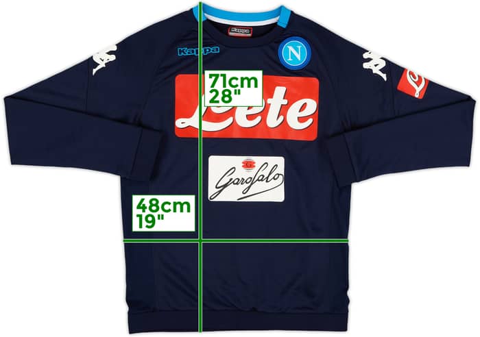 2017-18 Napoli Kappa Sweat Top - 7/10 - (M)