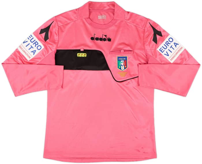 2017-18 Italy Diadora Referee L/S Shirt - 9/10 - (M)