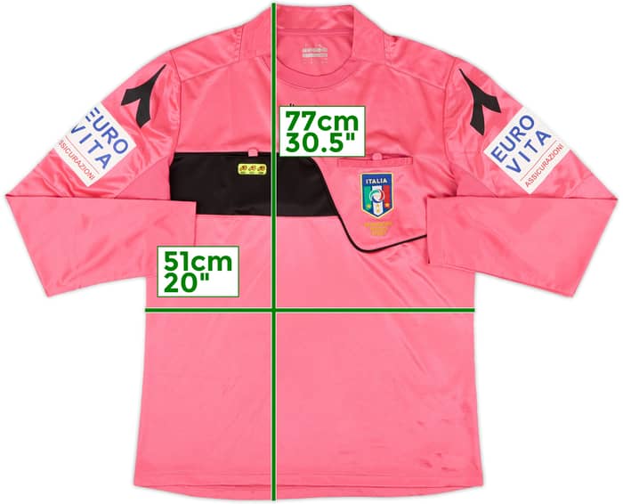 2017-18 Italy Diadora Referee L/S Shirt - 9/10 - (M)