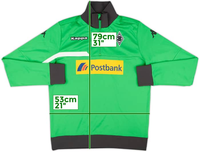 2014-15 Borussia Monchengladbach Kappa 1/4 Zip Drill Top - 7/10 - (L)