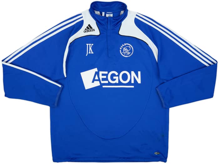 2007-08 Ajax adidas Staff Issue 1/4 Zip Drill Top JK - 6/10 - (XL/XXL)