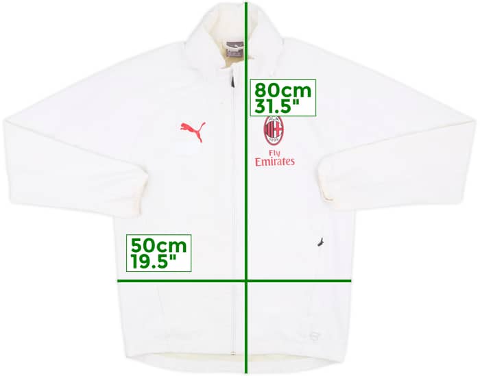 2018-19 AC Milan Puma Hooded Rain Jacket - 5/10 - (S)