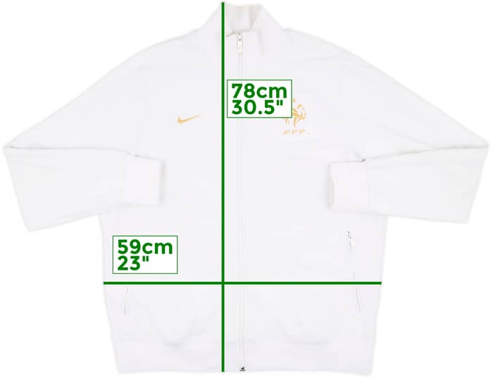 2013-14 France Nike N98 Track Jacket - 6/10 - (XXL)
