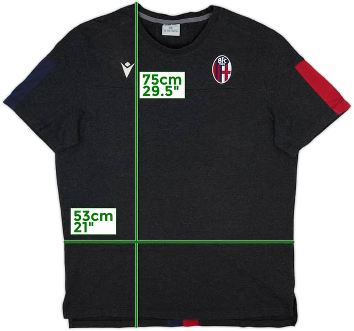 2019-20 Bologna Macron Cotton Tee - 9/10 - (XXL)