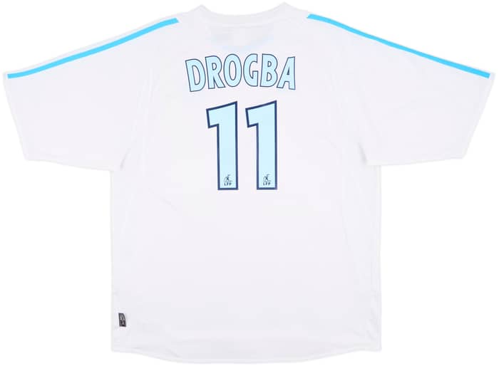 2003-04 Olympique Marseille Home Shirt Drogba #11 - 7/10 - (XL)
