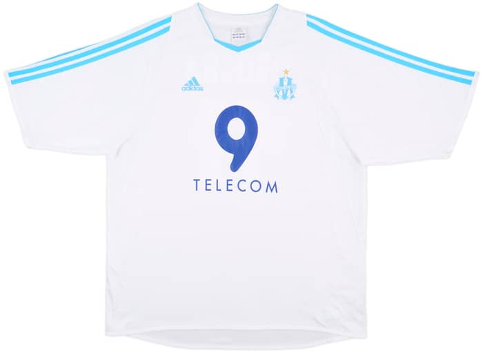 2003-04 Olympique Marseille Home Shirt Drogba #11 - 7/10 - (XL)