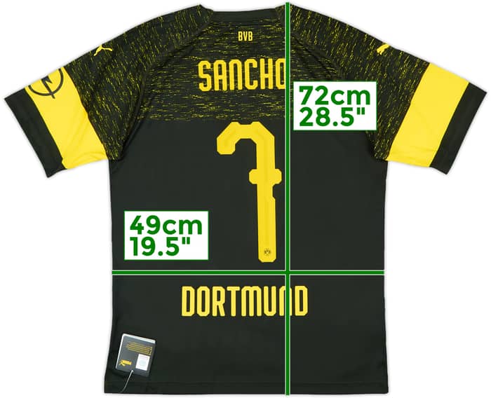 2018-19 Borussia Dortmund Away Shirt Sancho #7 (M)