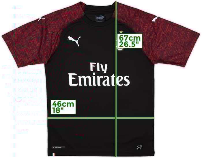 2018-19 AC Milan Third Shirt - 10/10 - (S)
