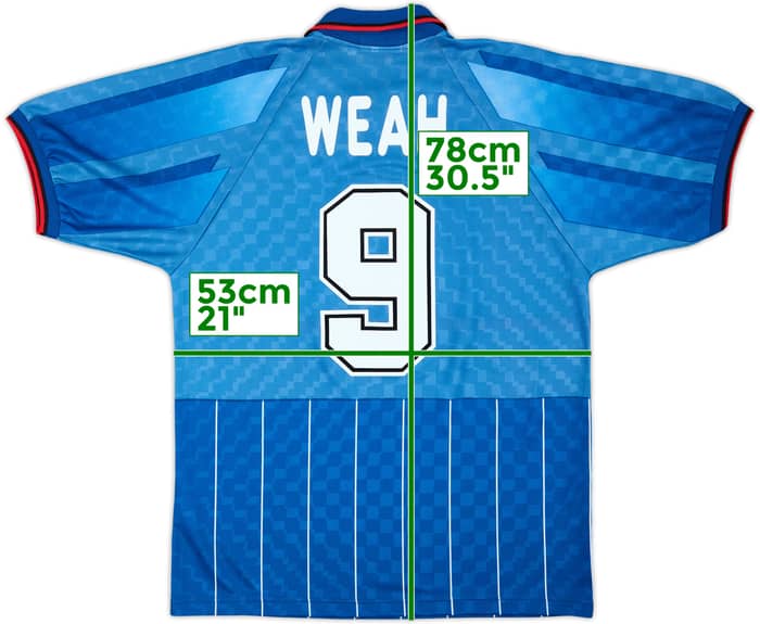 1995-96 AC Milan Fourth Shirt Weah #9 (M)
