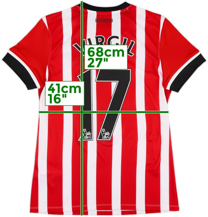 2016-17 Southampton Home Shirt Virgil #17 (Women's S)