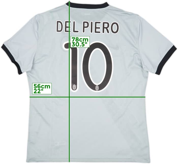2009-10 Juventus Player Issue Away Shirt Del Piero #10 (XL)