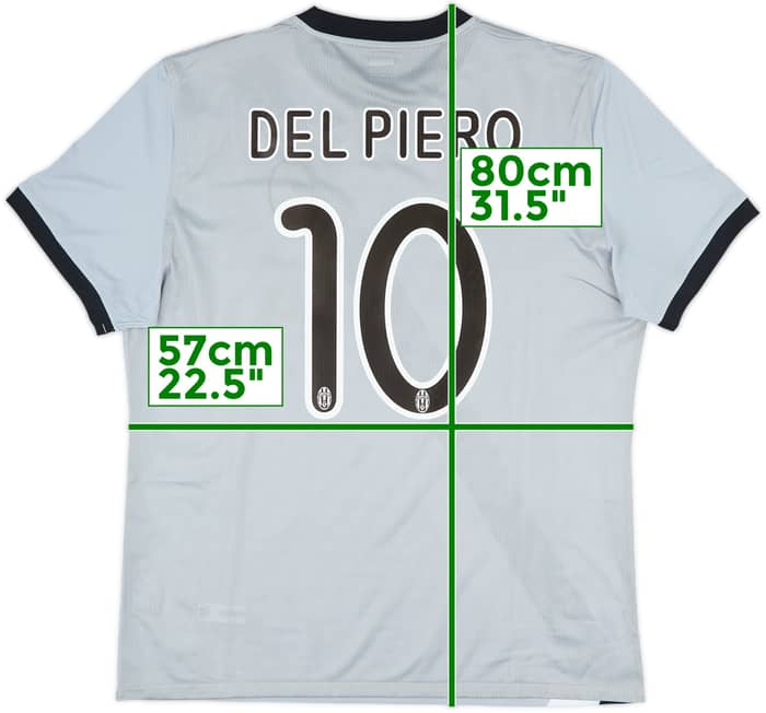 2009-10 Juventus Player Issue Away Shirt Del Piero #10 (XL)