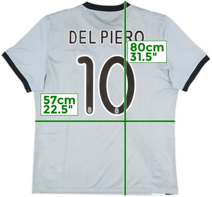 2009-10 Juventus Player Issue Away Shirt Del Piero #10 (XL)