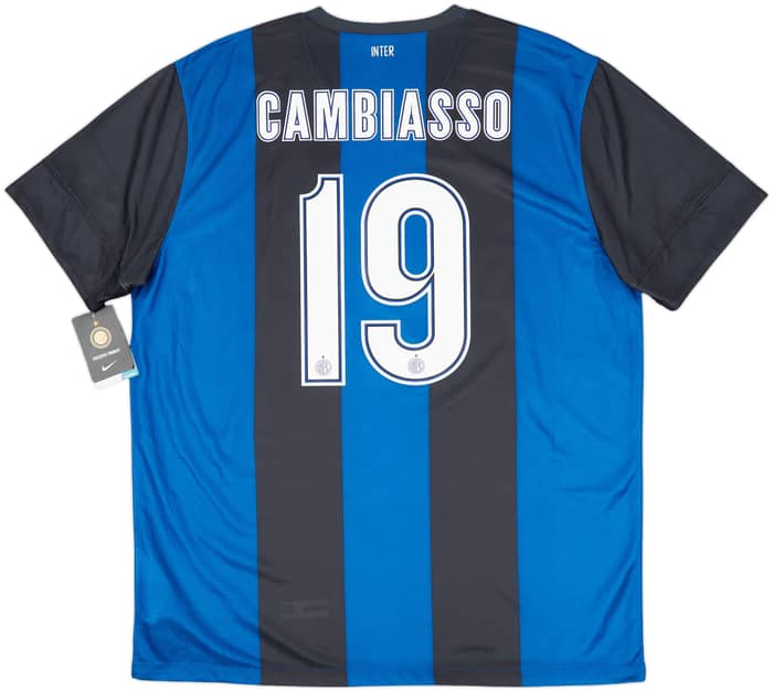 2012-13 Inter Milan Home Shirt Cambiasso #19 (XL)