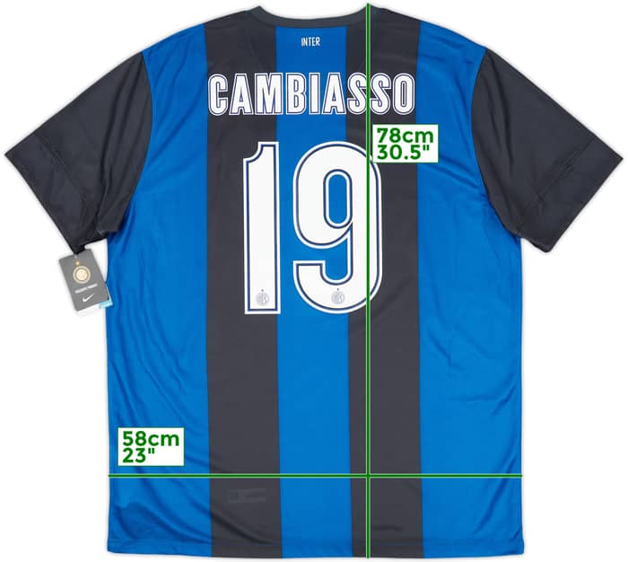 2012-13 Inter Milan Home Shirt Cambiasso #19 (XL)