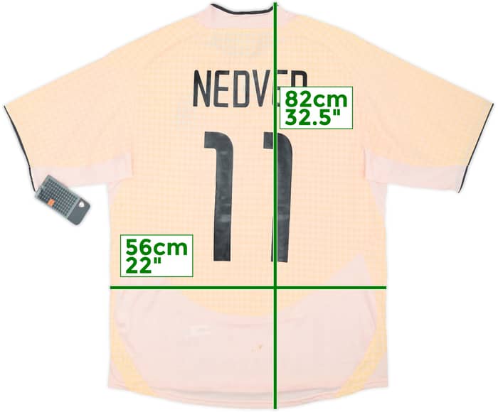 2003-04 Juventus European Away Shirt Nedved #11 (L)