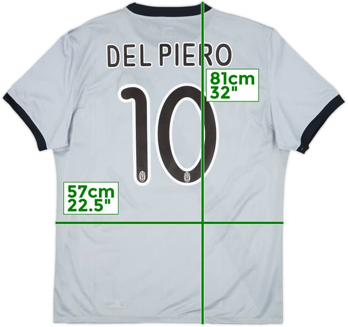 2009-10 Juventus Player Issue Away Shirt Del Piero #10 (XL)