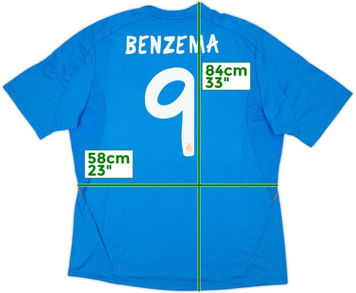 2013-14 Real Madrid Away Shirt Benzema #9 (XL)
