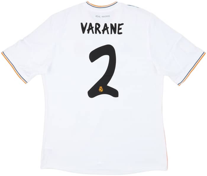 2013-14 Real Madrid Home Shirt Varane #2 (XL)