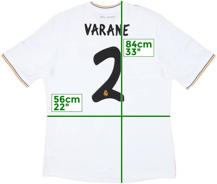 2013-14 Real Madrid Home Shirt Varane #2 (XL)