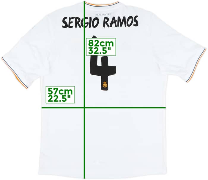 2013-14 Real Madrid Home Shirt Sergio Ramos #4 (XL)
