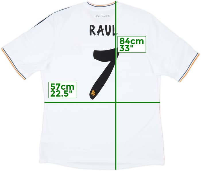 2013-14 Real Madrid Home Shirt Raul #7 (XL)