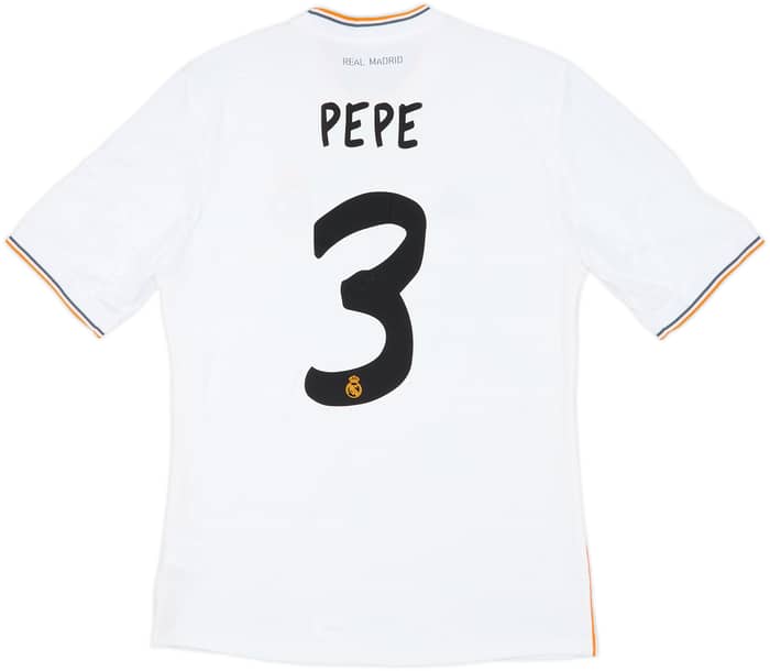 2013-14 Real Madrid Home Shirt Pepe #3 (M)