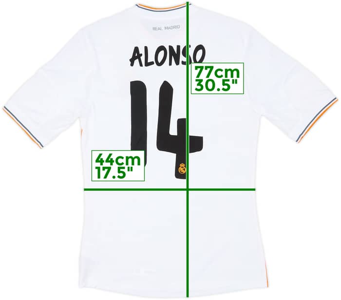 2013-14 Real Madrid Home Shirt Alonso #14 (S)