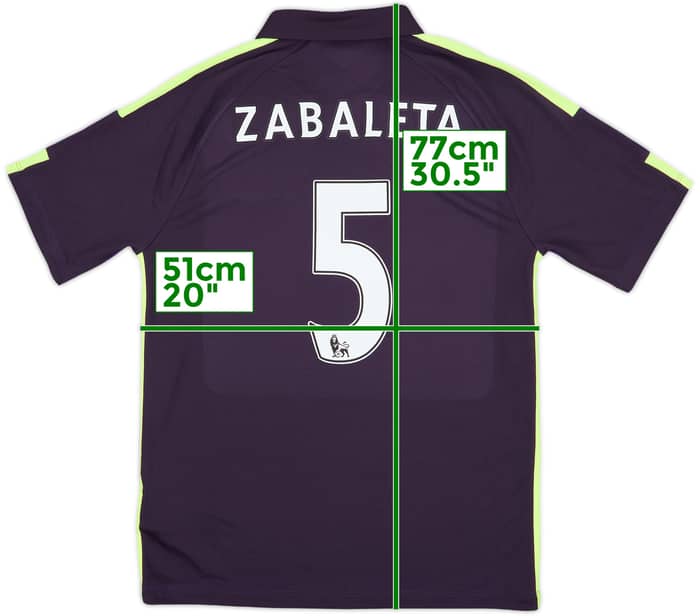 2014-15 Manchester City Third Shirt Zabaleta #5 - 10/10 - (M)