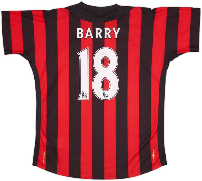 2011-12 Manchester City Away Shirt Barry #18 (L)