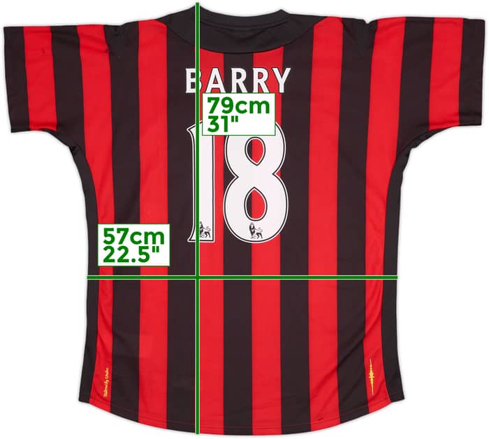 2011-12 Manchester City Away Shirt Barry #18 (L)