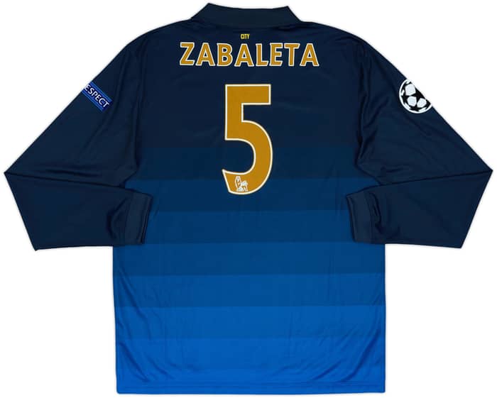 2014-15 Manchester City Away L/S Shirt Zabaleta #5 - 10/10 - (L)