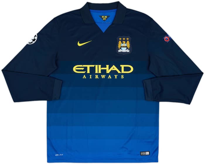 2014-15 Manchester City Away L/S Shirt Zabaleta #5 - 10/10 - (L)