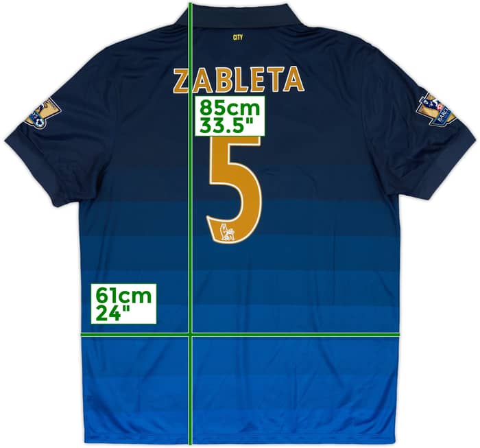2014-15 Manchester City Away Shirt Zabaleta #5 - 10/10 - (XL)