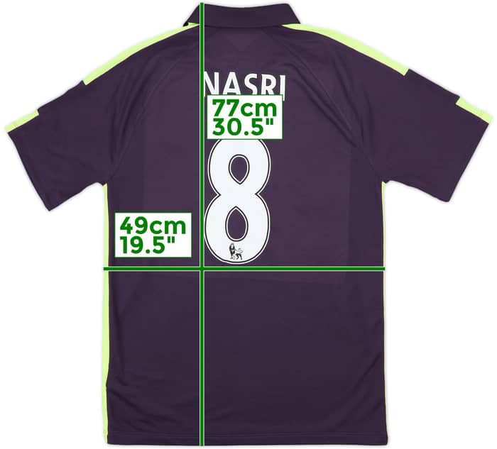 2014-15 Manchester City Third Shirt Nasri #8 - 7/10 - (M)