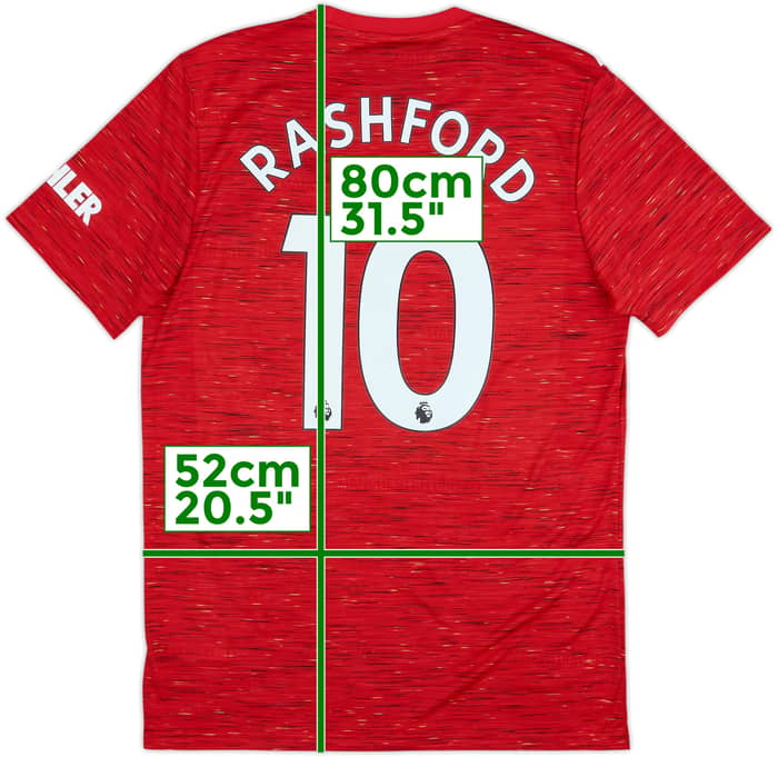 2020-21 Manchester United Home Shirt Rashford #10 (L)